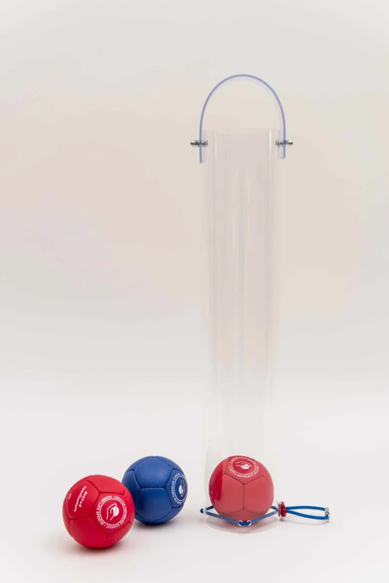 Il tubo di raccolta trasparente per boccia da solo.