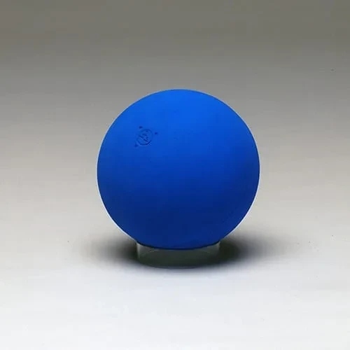 The blue version of the same ball, matt and seamless with a small WV mark.